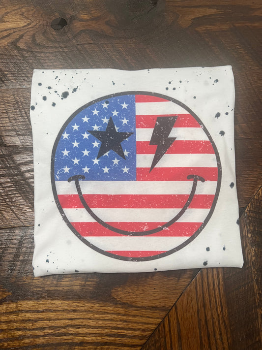 Red, White and Smile T shirt